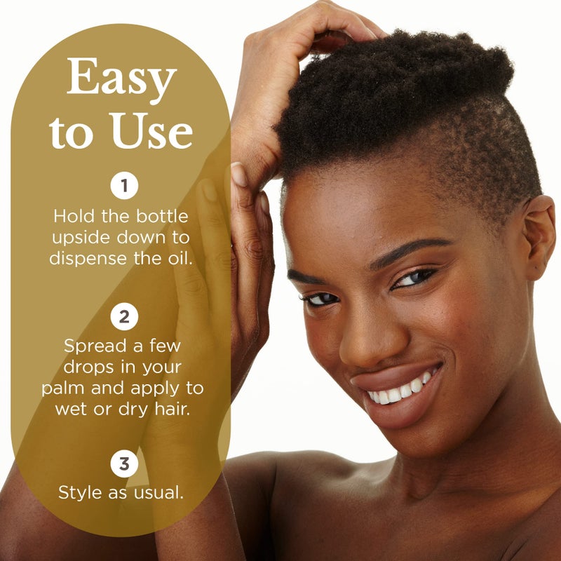 NIUCOCO Renewing Coconut Oil Hair Serum, Nourishing Hair Oil for Split Ends, Color and Heat Damage, 1.7 fl oz, 50 ml - Image 3